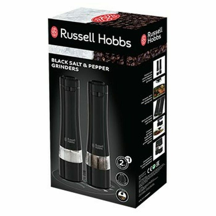Russell Hobbs 28010-56/RH Juego Molinillo Sal y Pimienta Eléctrico – Molienda Fina/Gruesa, Luz LED – Negro 22 Russell Hobbs 28010-56/RH Juego Molinillo Sal y Pimienta Eléctrico – Molienda Fina/Gruesa, Luz LED – Negro 22