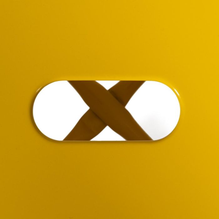 Taburete Amarillo Metal Dallas 43,50 X 43,50 X 76,50 cm