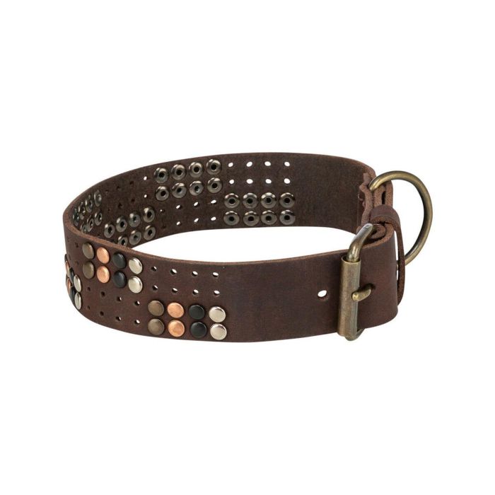 Collar para Perro Trixie Rustic Marrón oscuro S-M 10 Collar para Perro Trixie Rustic Marrón oscuro S-M 10