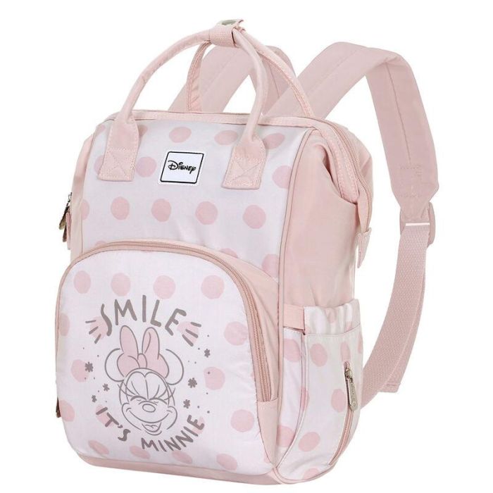 Disney Minnie Mouse Mochila de Maternidad para Bebé Salmón 1