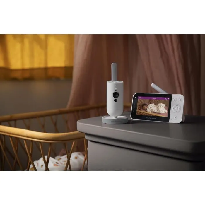 Philips Avent Monitor de vídeo conectado SCD953/26 Blanco seda 2