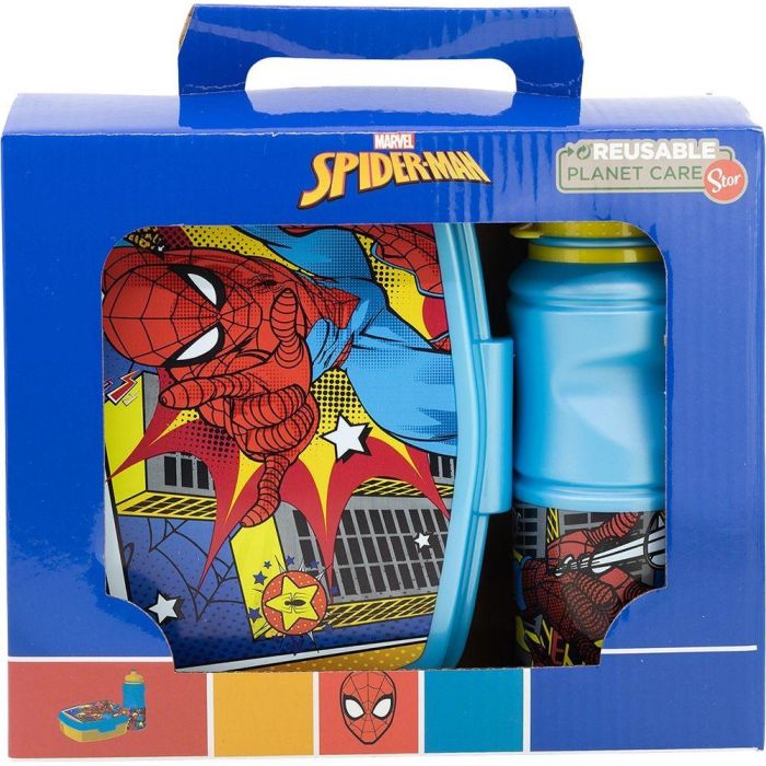 MARVEL Caja Regalo Botella Easy Sport + Funny Spider-Man CZ11279 380ml 2