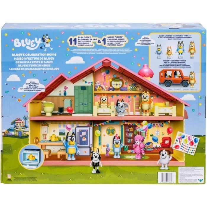 MOOSE 17669 La Casa de Celebraciones de Bluey con 11 Accesorios y Muebles Quita y Pon, Incluye Figura Exclusiva 3 MOOSE 17669 La Casa de Celebraciones de Bluey con 11 Accesorios y Muebles Quita y Pon, Incluye Figura Exclusiva 3
