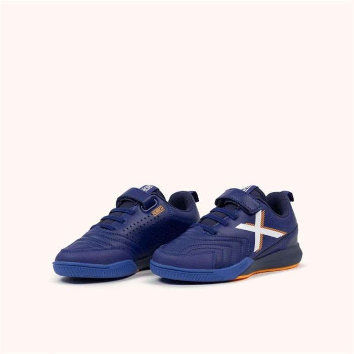 Zapatillas de Fútbol Sala para Niños Munich Rondito Kid Elastic Laces Azul L 1