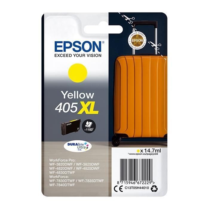 Epson Tinta Amarillo Workforce Pro Wf-3820Dwf, 3825Dwf, 4820Dwf, 4825Dwf, 4830Dwf - Wf-7830Dtwf, 7835Dtwf, 7840Dtwf - 405XL Epson Tinta Amarillo Workforce Pro Wf-3820Dwf, 3825Dwf, 4820Dwf, 4825Dwf, 4830Dwf - Wf-7830Dtwf, 7835Dtwf, 7840Dtwf - 405XL