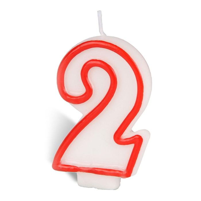 Best Products Vela N°2 Cera Repostería Rojo/Blanco 0 Best Products Vela N°2 Cera Repostería Rojo/Blanco 0