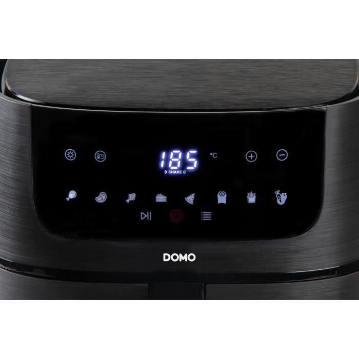 Domo DO542FR Freidora sin aceite, 4L de capacidad, 8 programas automáticos, 1350W