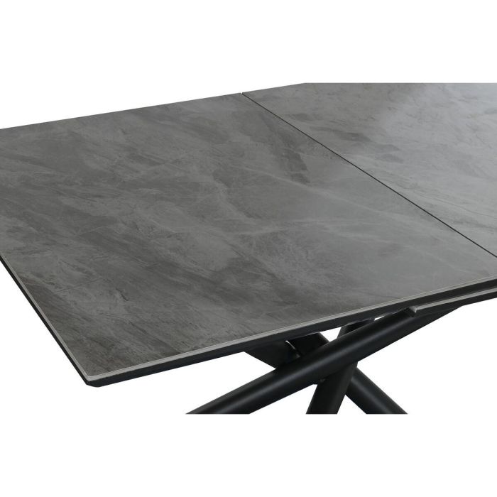 Mesa Comedor Moderno DKD Home Decor Gris Negro 90 x 76 x 160 cm 5