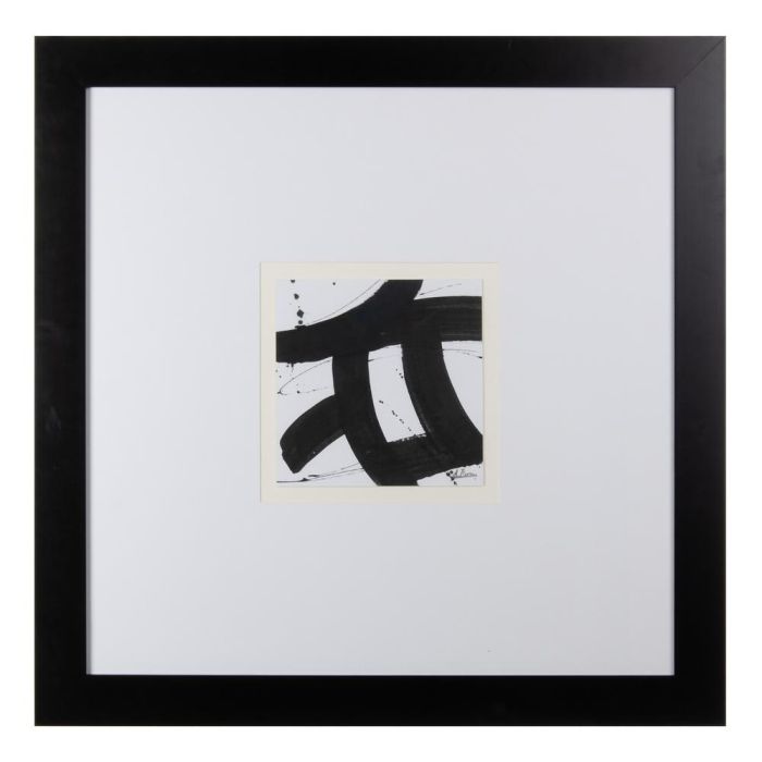 Cuadro Pintura 2/M Negro-Blanco 113 X 1,70 X 113 cm