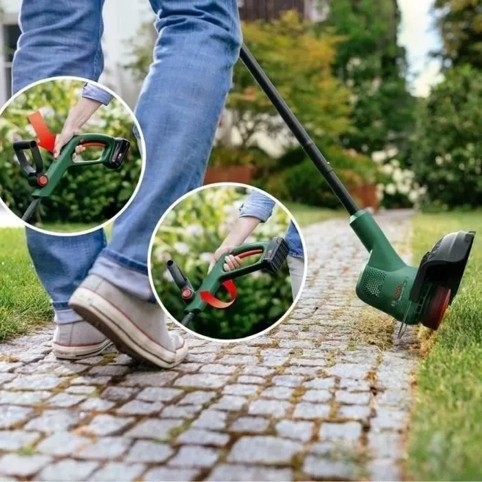 Bosch EasyGrass Cut 18V-26 Bordeadora para Cortar Hierba, Quitar Malas Hierbas, Podar y Perfilado con Batería Potente 3