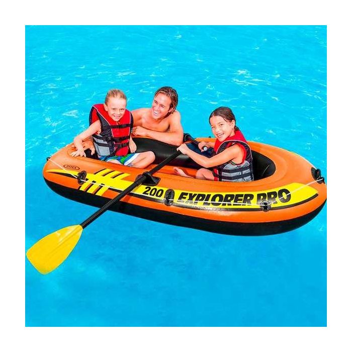 Barca hinchable explorer pro 200 196x102x33 cm con remos y bomba (+ 6 años) 3