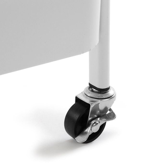 Carro Metalico Blanco De 3 Baldas Versa 30X77CM 2 Carro Metalico Blanco De 3 Baldas Versa 30X77CM 2