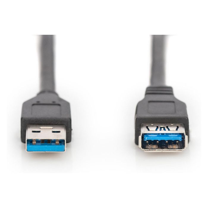 Digitus Cable de Extensión USB 3.0 Tipo A Macho/Hembra 1.8m Negro 1