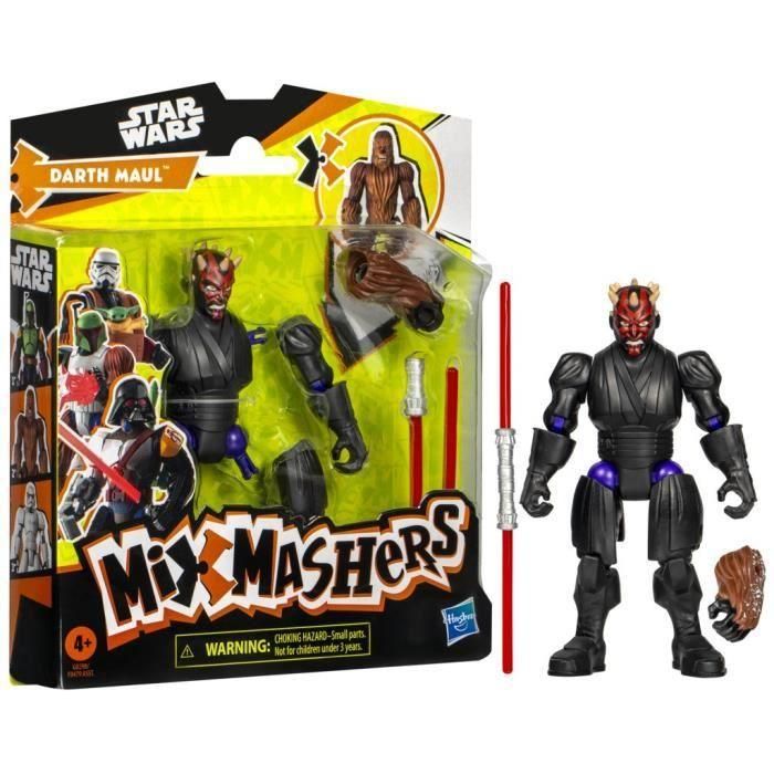 MixMashers Darth Maul, figura personalizable de 12 cm para mezclar y combinar con accesorios, Star Wars, a partir de 4 años MixMashers Darth Maul, figura personalizable de 12 cm para mezclar y combinar con accesorios, Star Wars, a partir de 4 años