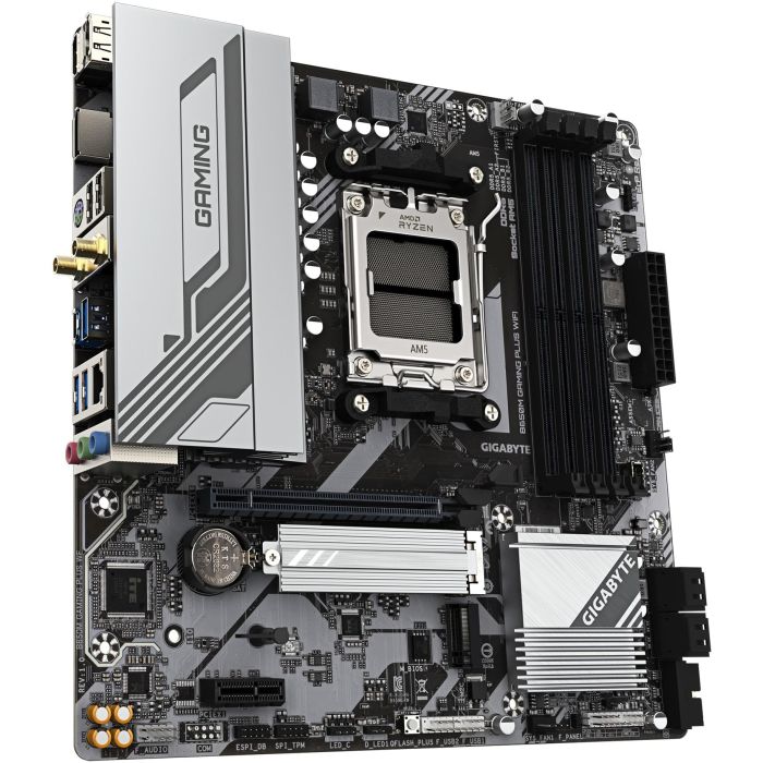 GIGABYTE B650M GAMING PLUS WiFi Placa Base AMD B650 Socket AM5 micro ATX DDR5 8000MHz WiFi 6E 2.5GbE LAN PCIe 4.0 M.2 2 GIGABYTE B650M GAMING PLUS WiFi Placa Base AMD B650 Socket AM5 micro ATX DDR5 8000MHz WiFi 6E 2.5GbE LAN PCIe 4.0 M.2 2