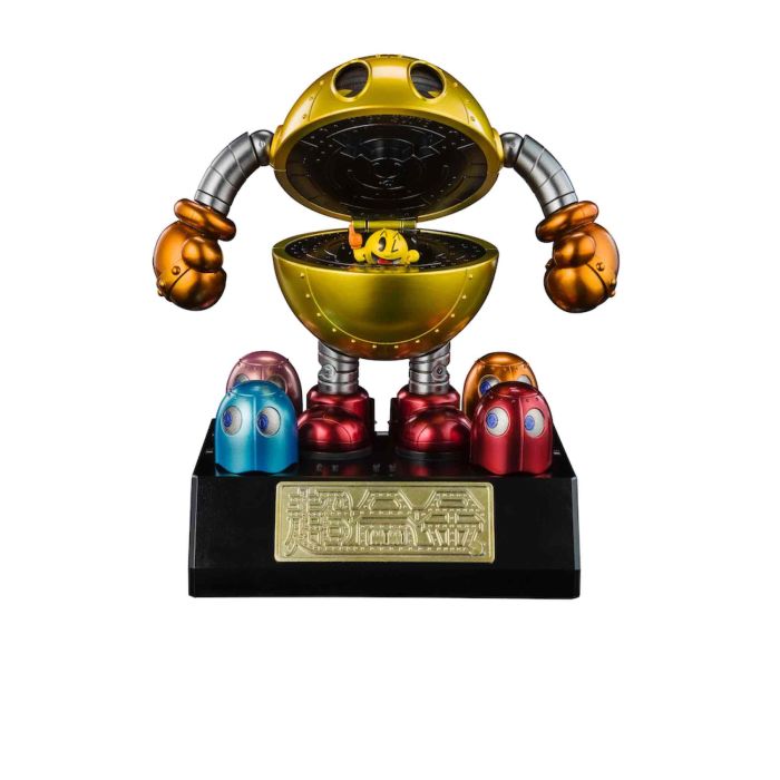 Tamashii Nations Figura Chogokin Pac-Man Robot con Transformación y Fantasmas Incluidos