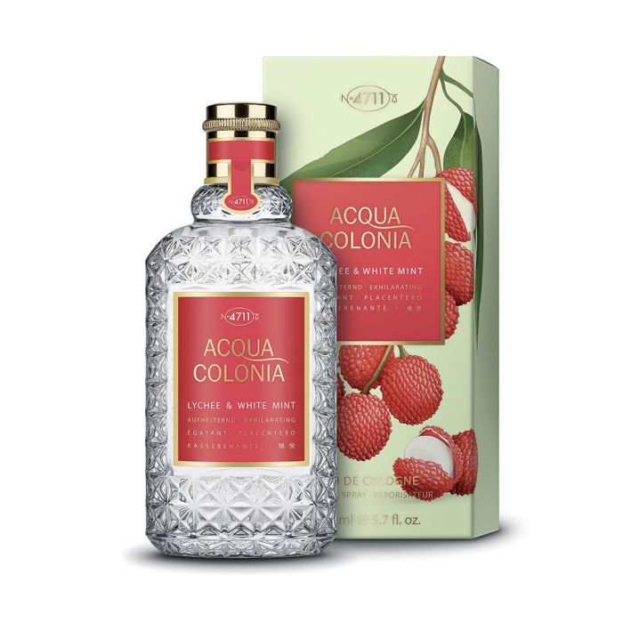 4711 Lychee & Mint Acqua Colonia Eau de Cologne Spray 50ml para Mujer y Hombre Fragancia Refrescante Tropical 1