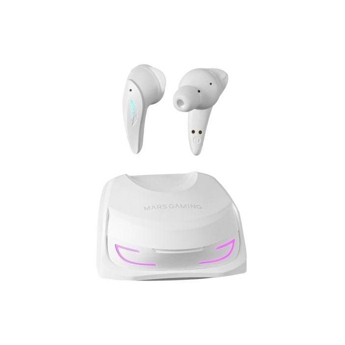 Auriculares Bluetooth Mars Gaming MHI-Ultra con estuche de carga/ Autonomía 7-8h/ Blancos Auriculares Bluetooth Mars Gaming MHI-Ultra con estuche de carga/ Autonomía 7-8h/ Blancos
