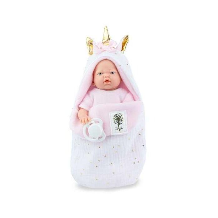 Muñeca mini golosinas unicorn en bolsa. incluye chupete 21cm 1