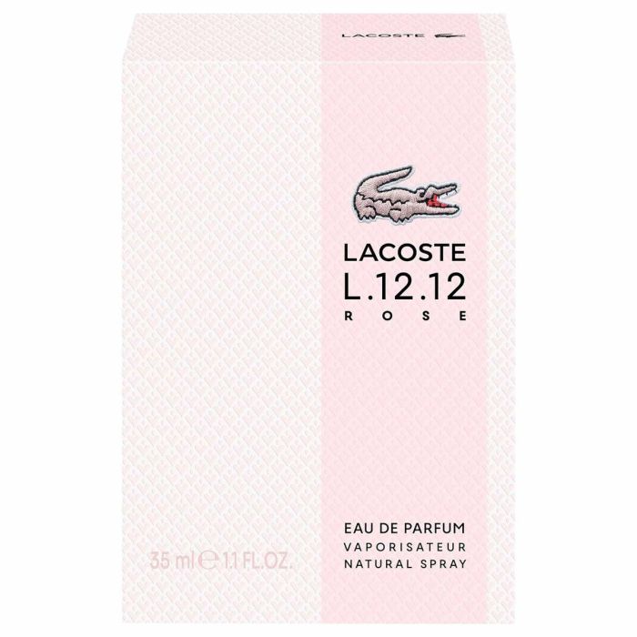Lacoste L.12.12 ROSE Eau de Parfum Vaporizador para Mujer 35 ml - Fragancia Floral Frutal Mandarina Verde Rosa y Menta 3