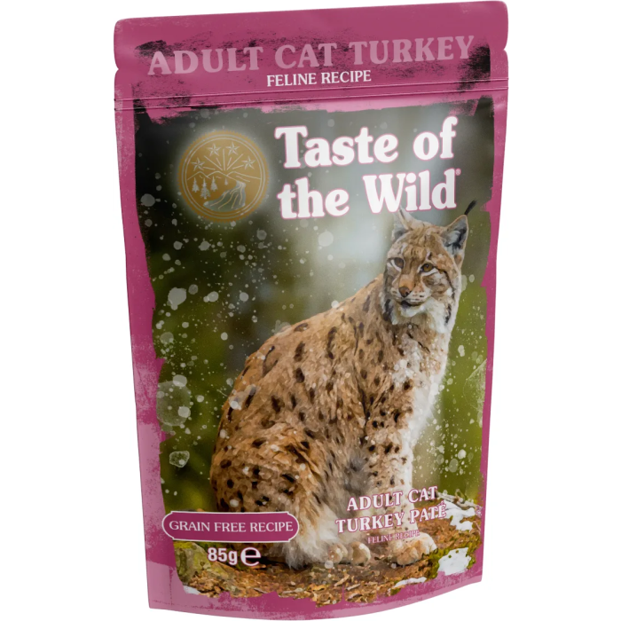 Taste of the Wild Feline Adult Turkey Pate Pouch 12x85 gr