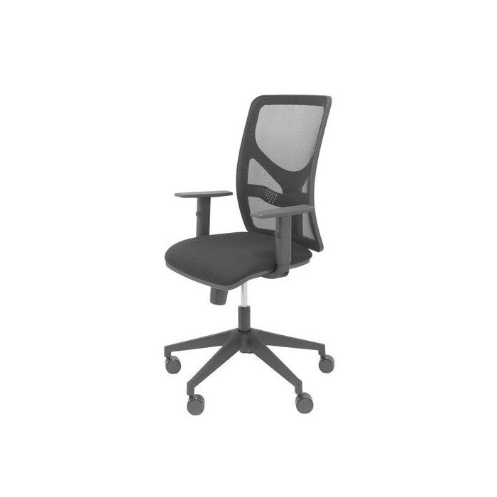 Silla Piqueras Y Crespo Motilla Brazos Regulables Mecanismo Sincro Con Regulador De Tension Respaldo De Malla Negra Y Asiento Tapizado Bali Negro