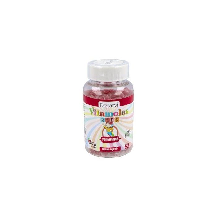 Vitamolas Multivitamínico Kids con Minerales y DHA Sabor Cereza 60 Gominolas