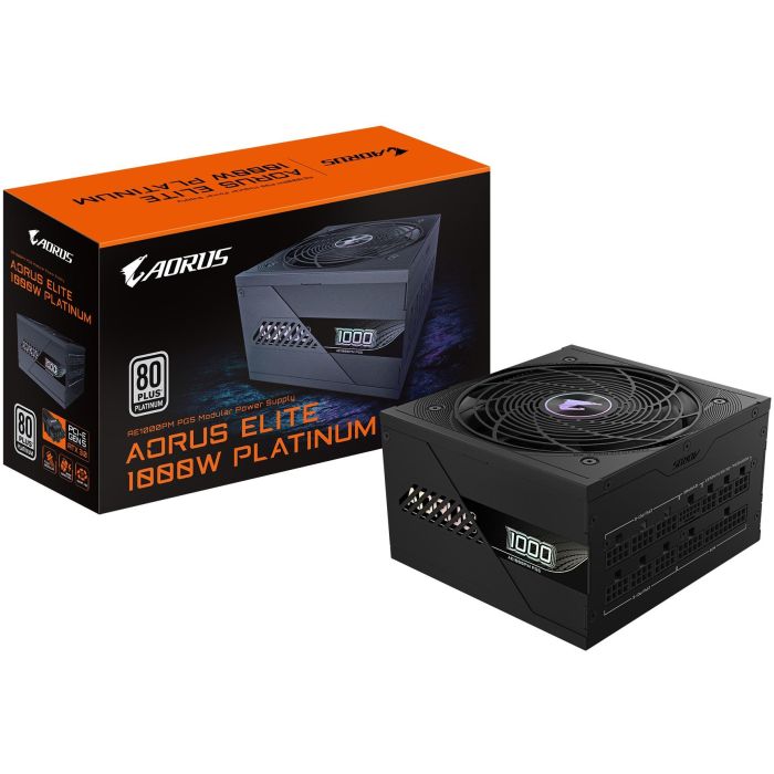 GIGABYTE AORUS AE1000PM PG5 / P1000W ICE Fuente de Alimentación 1000W 80+ Platinum ATX 3.0 PCIe 5.0 Modular Blanca