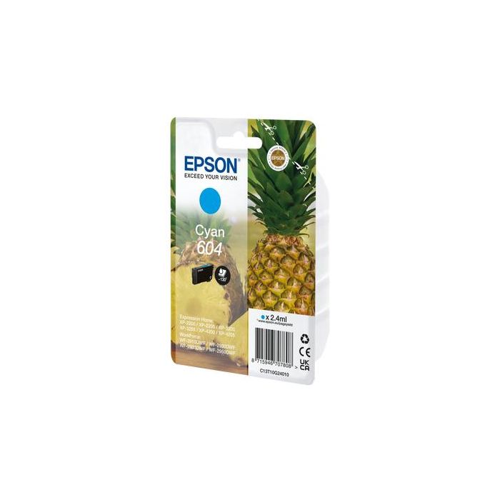 Cartucho de Tinta Original Epson XP-2200 WF-2910DWF Cian (10 Unidades) 1 Cartucho de Tinta Original Epson XP-2200 WF-2910DWF Cian (10 Unidades) 1