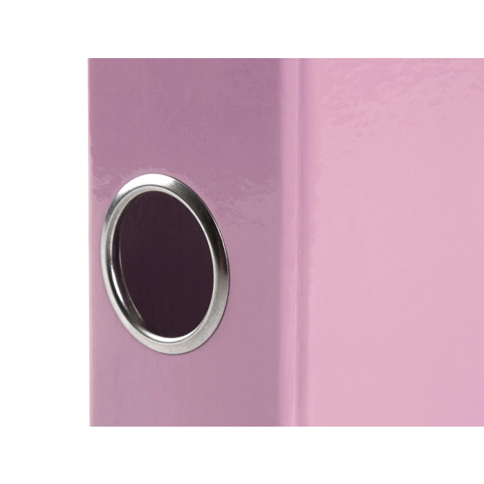 Liderpapel Carpeta de 2 anillas 25 mm A4 forrado color system con ollao y tarjetero rosa 6