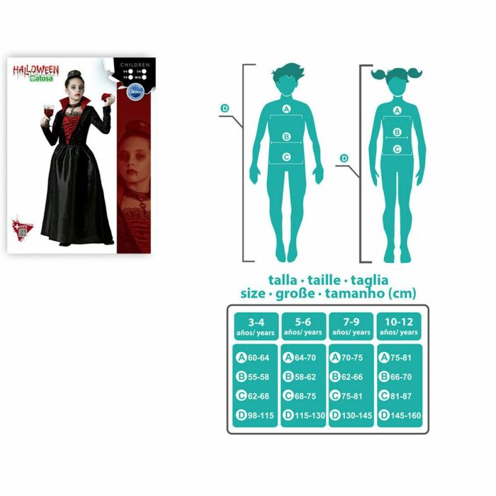 Disfraz para Adultos Vampiresa Infantil 2 Disfraz para Adultos Vampiresa Infantil 2