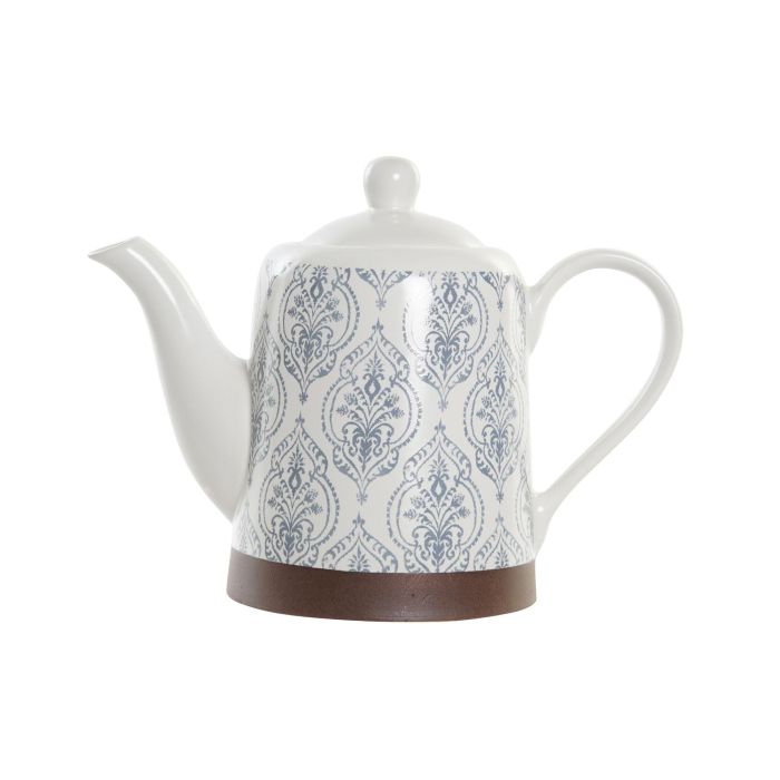 DKD Home Decor Tetera Árabe de Gres 1L Azul, Marrón y Blanco con Azulejos. Apta Microondas y Lavavajillas. 12.5x16.5x24 cm DKD Home Decor Tetera Árabe de Gres 1L Azul, Marrón y Blanco con Azulejos. Apta Microondas y Lavavajillas. 12.5x16.5x24 cm