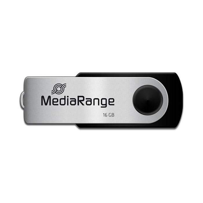 MEDIARANGE STICK 16GB USB Type-A / Micro-USB MR910 Schwarz - Silber Negro, Plata 2