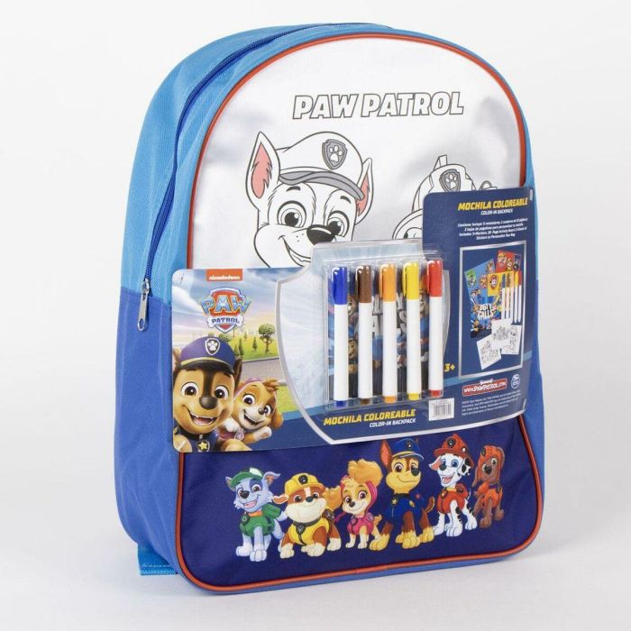 Cerdá Mochila DIY Set para Personalizar Paw Patrol, Azul, 30x38x14 cm, para Niños a partir de 3 años 2 Cerdá Mochila DIY Set para Personalizar Paw Patrol, Azul, 30x38x14 cm, para Niños a partir de 3 años 2