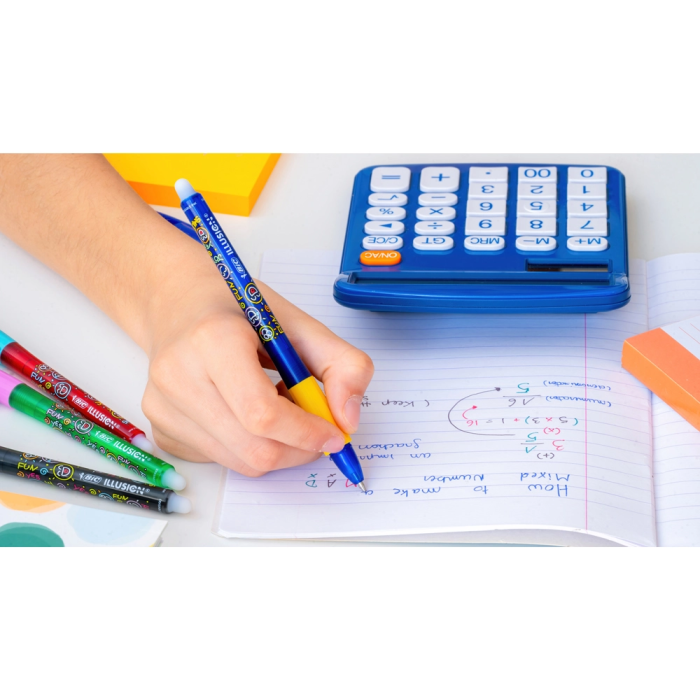 Bic Bolígrafo Gelocity Illusion Borrable Azul Punta 0,7 mm Tinta Gel 4