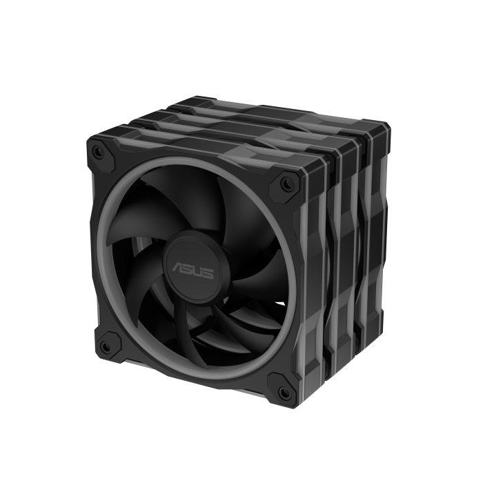 Asus MR120 Fan ARGB Black 3in1 Ventilador para Carcasa de Ordenador, 12 cm, Negro