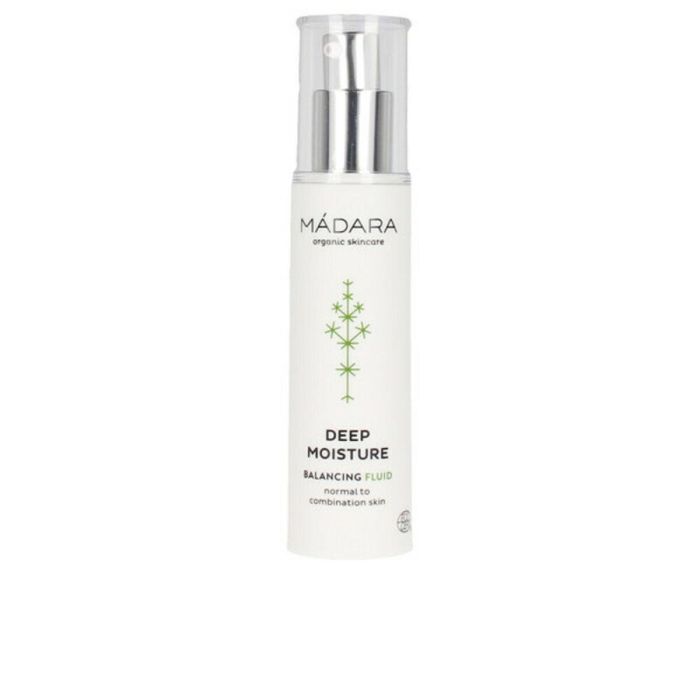 Mádara Organic Skincare DEEP MOISTURE Fluido Equilibrante Hidratante Facial 24h. Piel Normal y Mixta con Ácido Hialurónico 50 ml Mádara Organic Skincare DEEP MOISTURE Fluido Equilibrante Hidratante Facial 24h. Piel Normal y Mixta con Ácido Hialurónico 50 ml