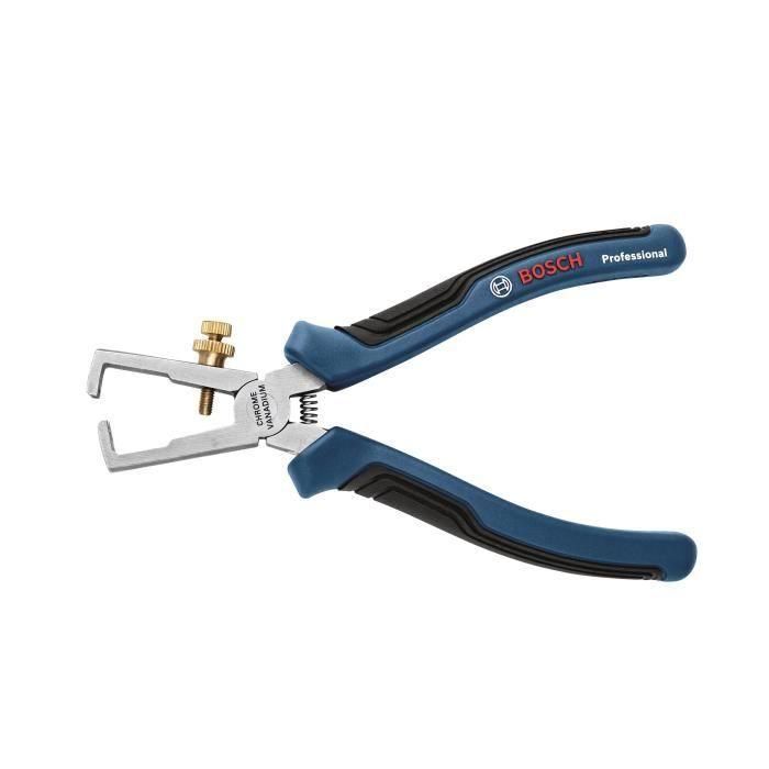 Bosch Professional Alicates Pelacables 160 mm, Ajuste Preciso 0-10mm², Mangos Ergonómicos Softgrip, Acero Cromo-Vanadio para Durabilidad 1 Bosch Professional Alicates Pelacables 160 mm, Ajuste Preciso 0-10mm², Mangos Ergonómicos Softgrip, Acero Cromo-Vanadio para Durabilidad 1