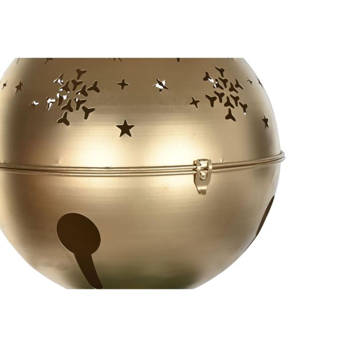 DKD Home Decor Figura Navidad Tradicional Portavela Metal Rojo Verde Dorado 61x163x61 cm Desmontable 3