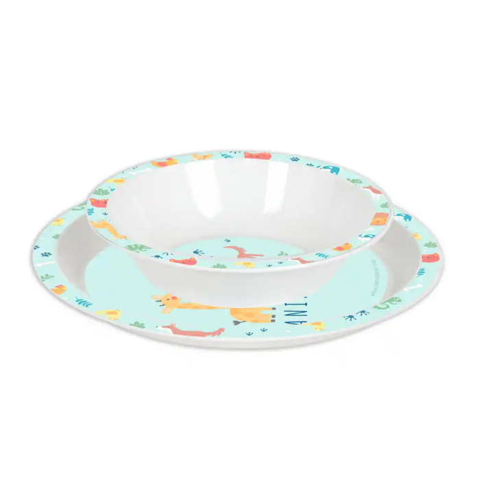 Safta Set de Platos Cubiertos y Vaso Preescolar 260x260x90 mm 6 Safta Set de Platos Cubiertos y Vaso Preescolar 260x260x90 mm 6