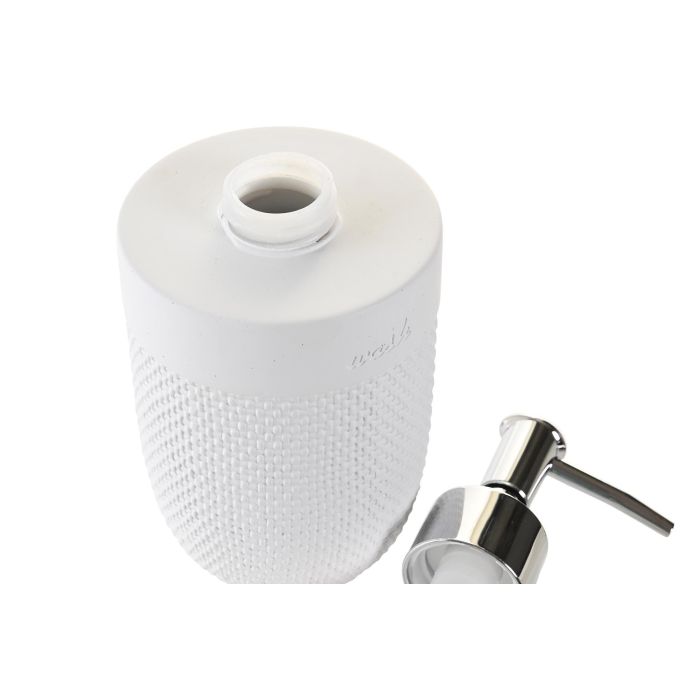 DKD Home Decor Dosificador Basicos de Cemento y PP Blanco - 16,5 cm Alto, 8,5 cm Ancho, 7,5 cm Largo 2