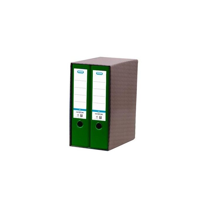 Modulo Archivadores Palanca Elba Rado Top Forr.Pp 2 Uds.A4 80Mm Verde