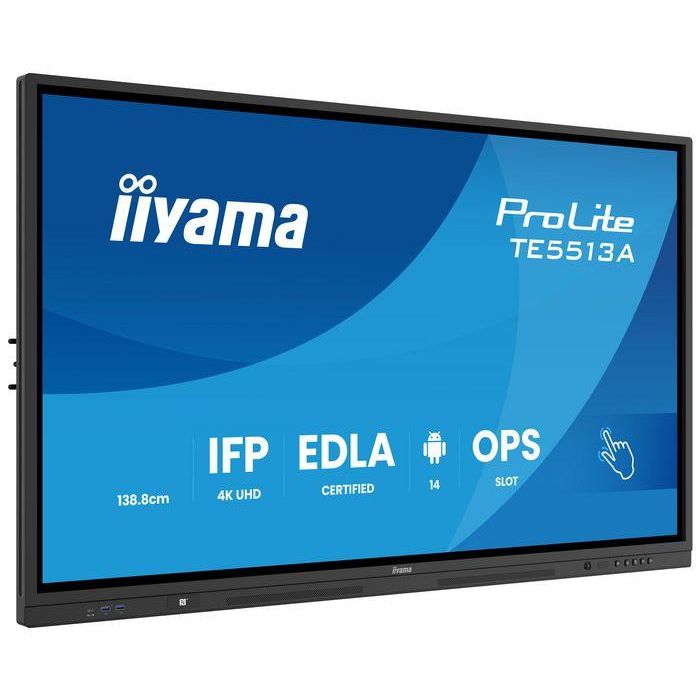 iiyama 55" IFP, 3840x2160, IR 40TP, AG glass, Wifi 3 iiyama 55" IFP, 3840x2160, IR 40TP, AG glass, Wifi 3