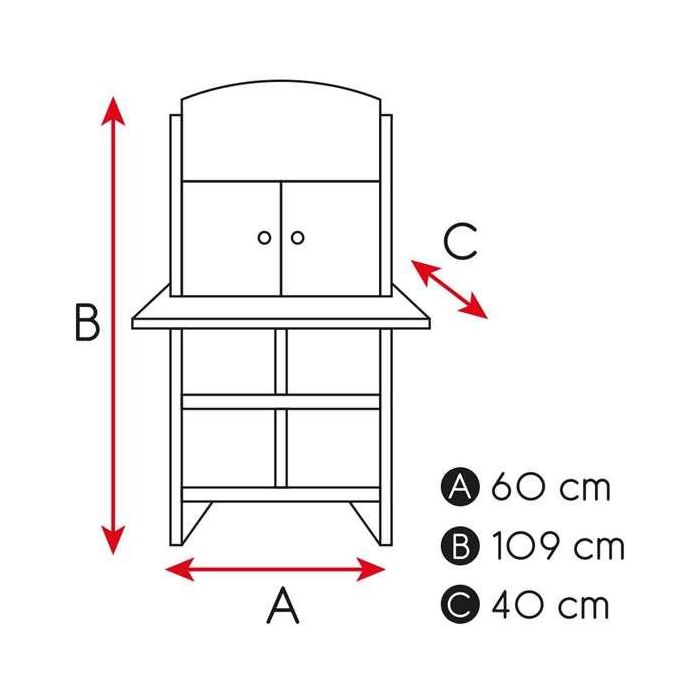 Cocina de Juguete Play & Learn 60 x 109 x 40 cm 4