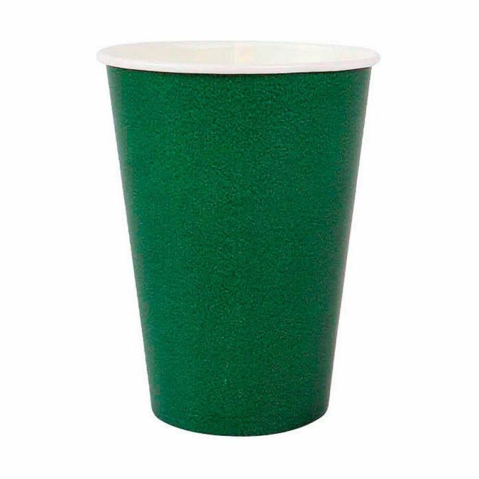 Set de Vasos Algon Desechables Cartón Verde 20 Piezas 220 ml (20 Unidades) 2