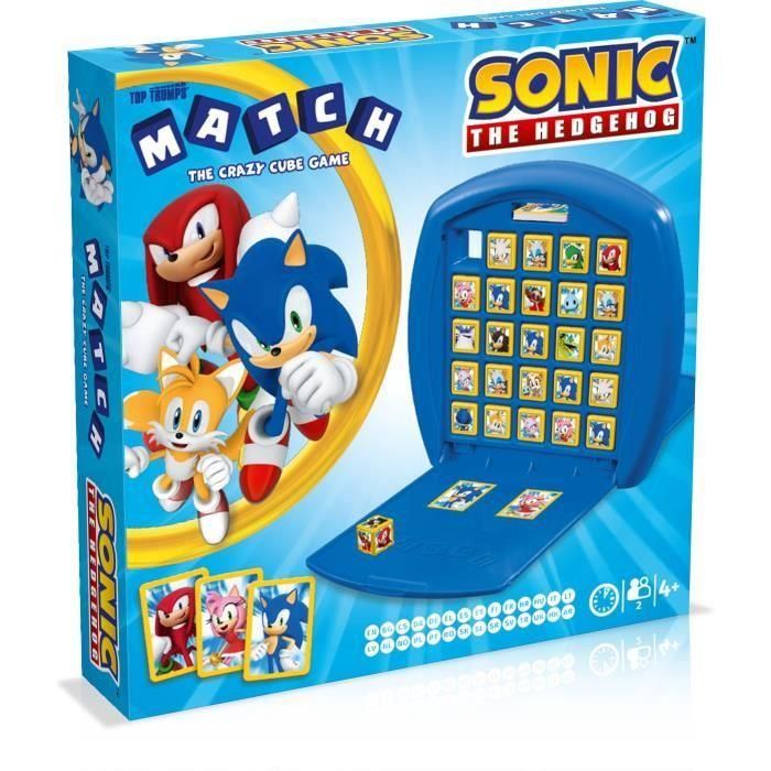 Match Sonic the Hedgehog - Juego de mesa - MOVIMIENTOS GANADORES - Juego de observación y táctica con personajes del videojuego Sonic