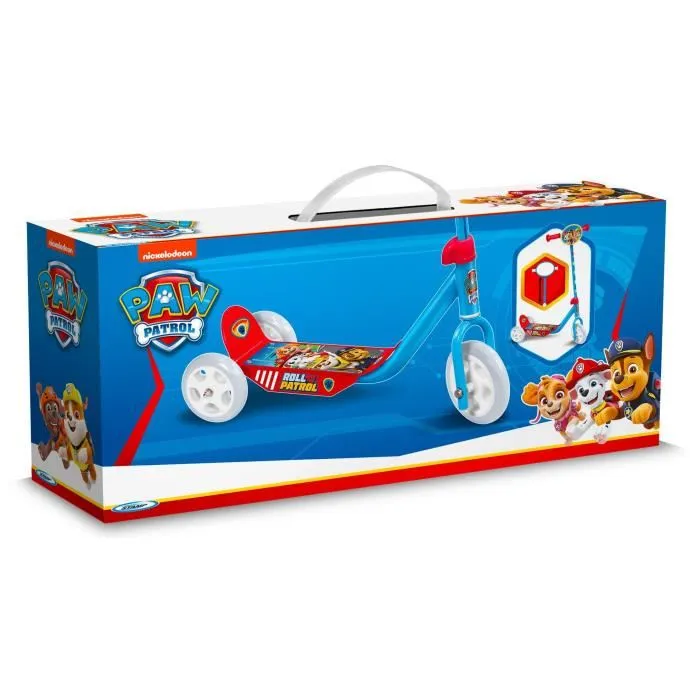 Paw Patrol Patinete Infantil 3 Ruedas PA450050 - Azul, Ajustable en Altura, Estable y Seguro para Niños a Partir de 3 Años 1