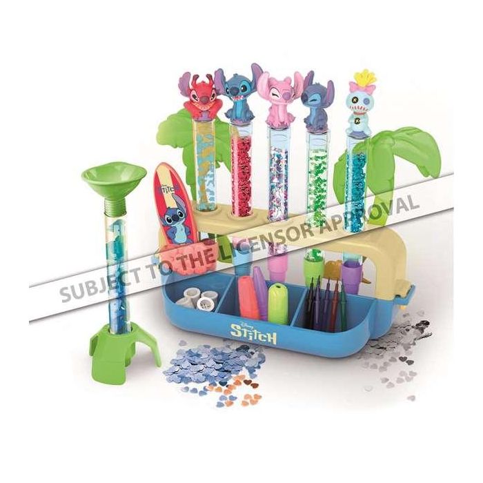 Clementoni Laboratorio de Bolígrafos Stitch Incluye 5 Bolígrafos con Personajes 28,88x24,95x5,45 cm 1