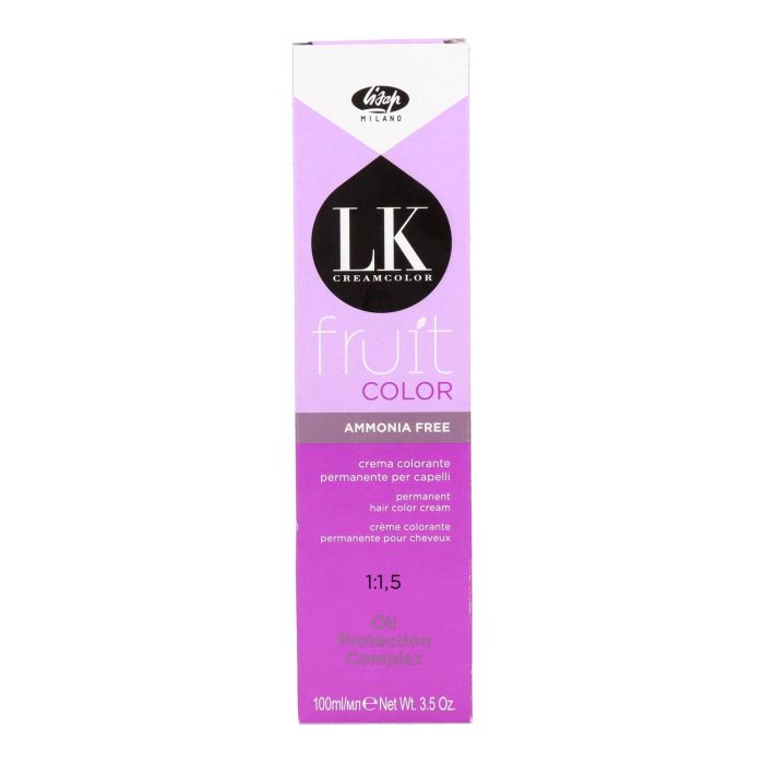 Lisap Lk Fruit Color 55/00 Castaño Claro Profundo Tinte en Crema Permanente sin Amoníaco 100 ml