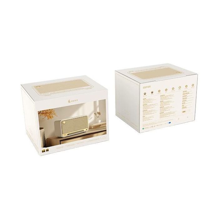Edifier Altavoz Multiroom WiFi Bluetooth D32 Blanco con 60W RMS y 11h Batería 4